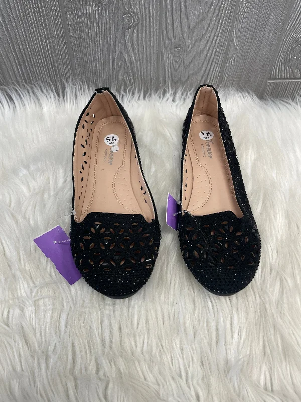 Black Shoes Flats Clothes Mentor, Size 7.5