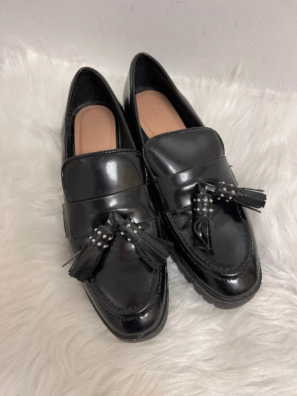 Black Shoes Flats Zara, Size 5.5