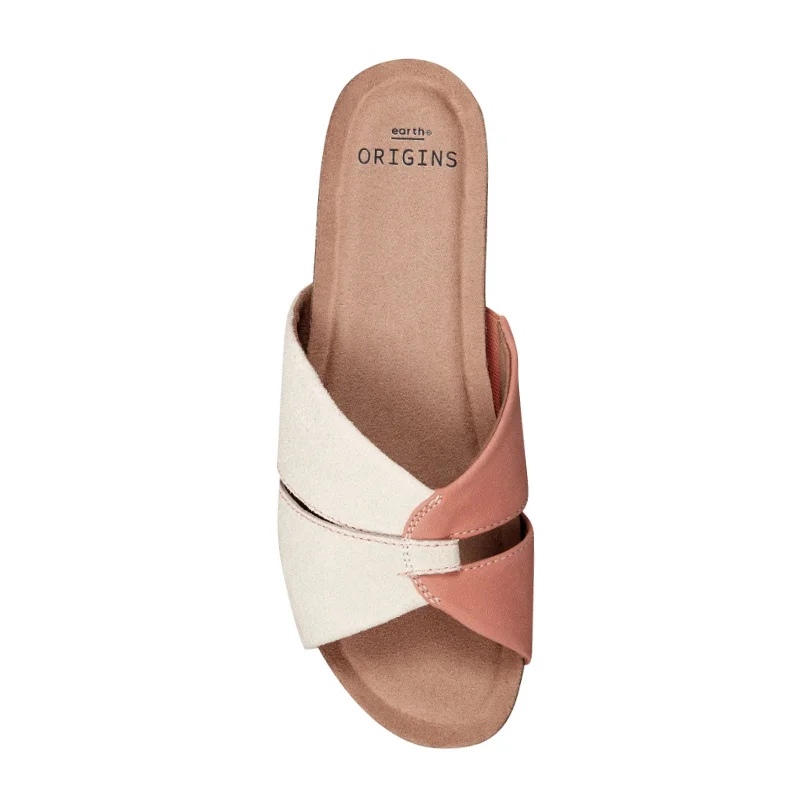 Earth Lexi Slide Sandal (Women) - Peach Multi