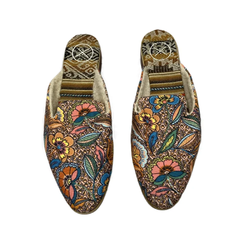 Floral Print Shoes Flats By Inkkas, Size: 7