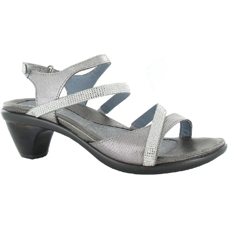 Naot Innovate Silver Thread/Beige Micro Combi Rhinestones Sandal (Women's)