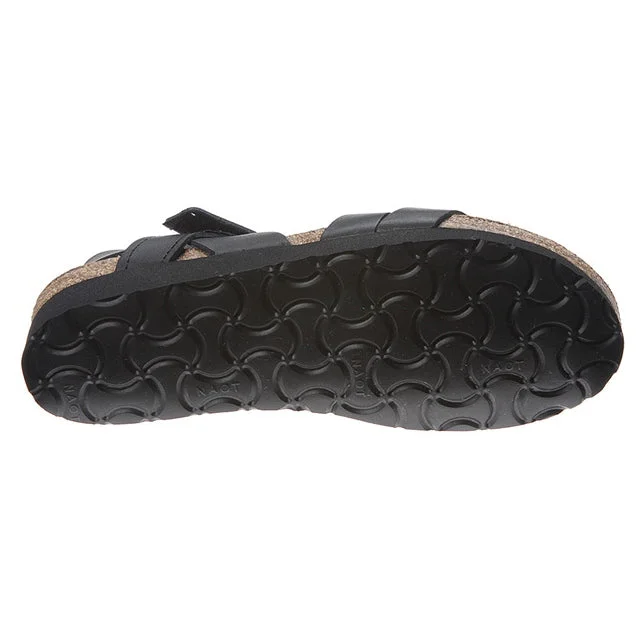 Naot Kayla Black Leather Sandal (Women's)