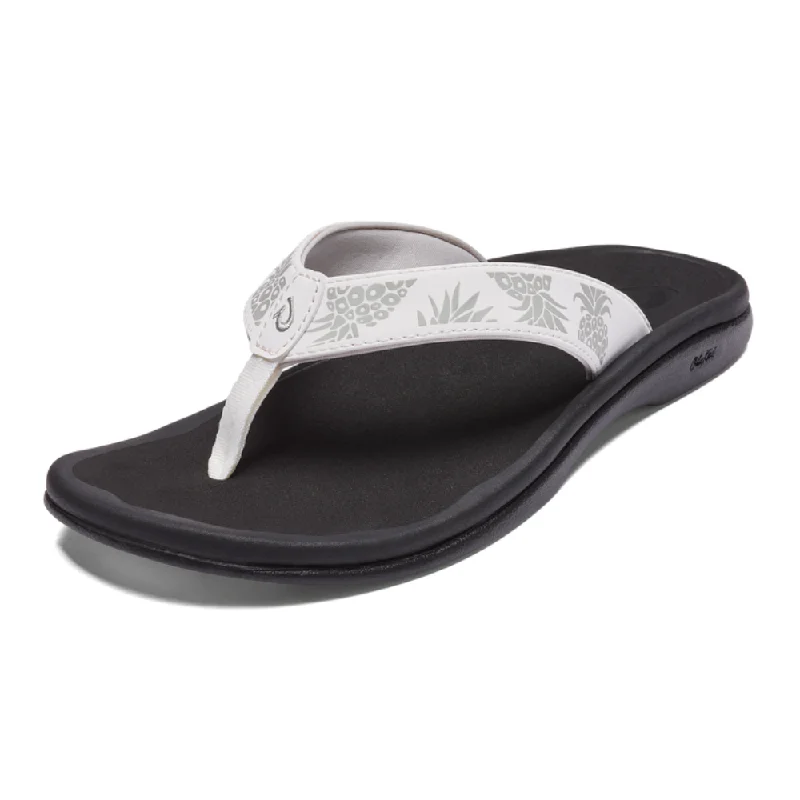 OluKai 'Ohana Bright White Flip Flop Sandal (Women's)