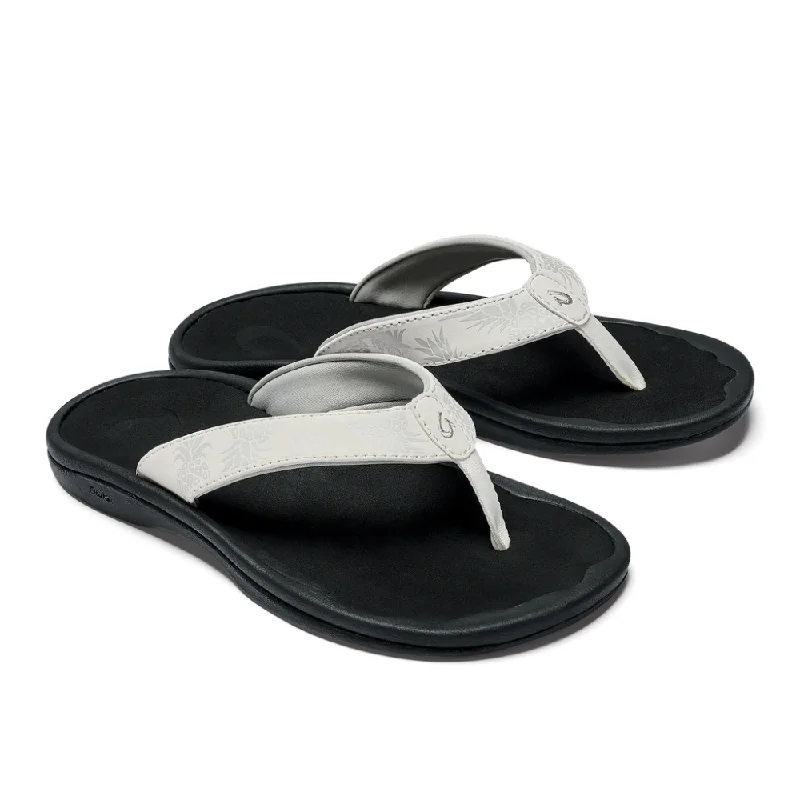 OluKai 'Ohana Bright White Flip Flop Sandal (Women's)