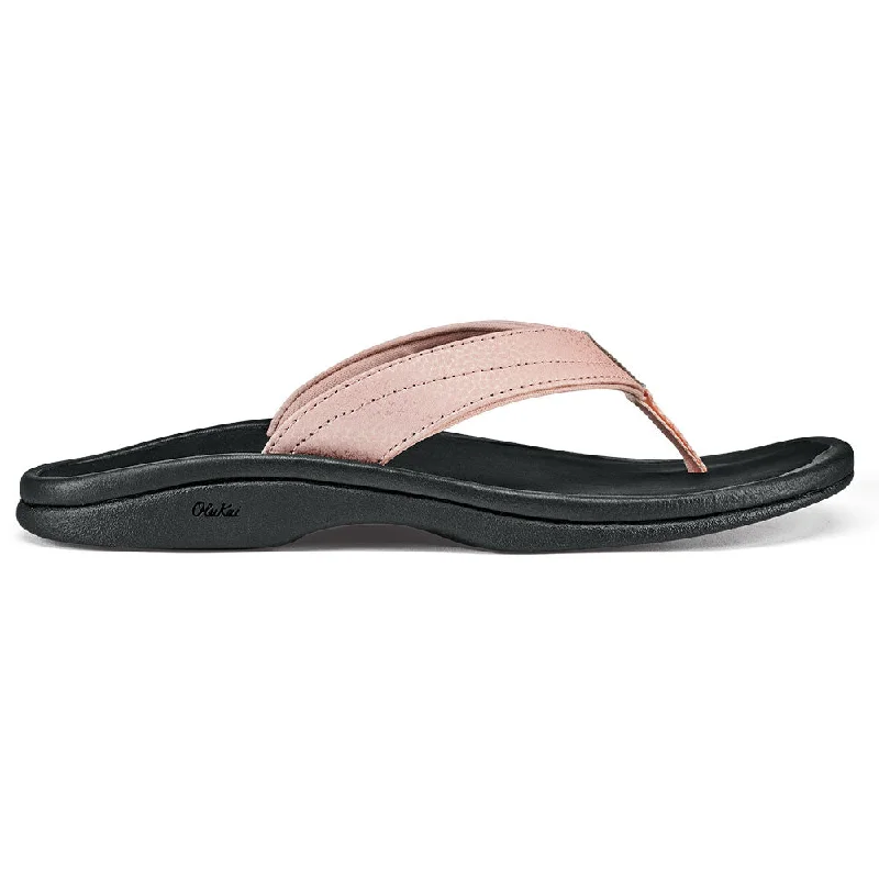 OluKai 'Ohana Flip Flop Sandal Petal Pink / Black (Women's)