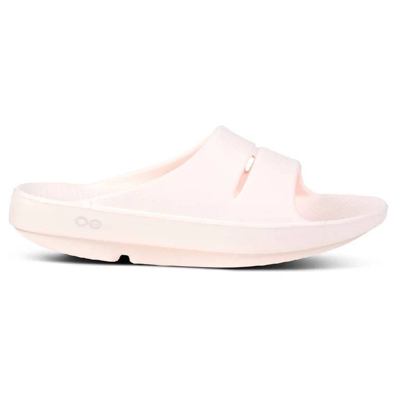 OOFOS OOahh Slide Blush Sandal (Unisex)