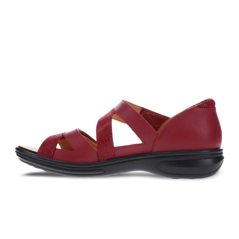 Revere Mauritius Backstrap Sandal (Women) - Cherry Lizard