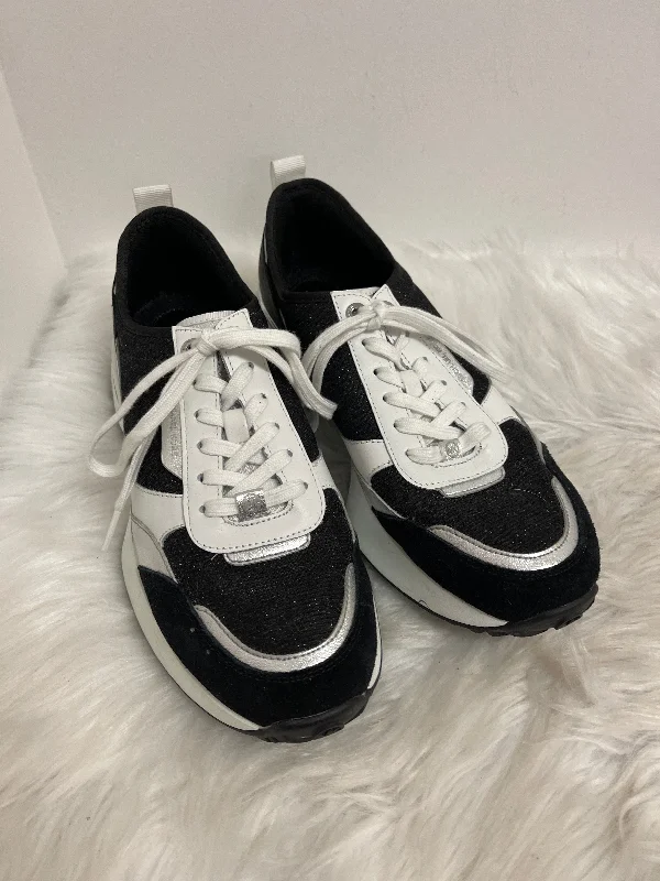 Shoes Sneakers By Michael By Michael Kors In Black & White, Size: 9.5