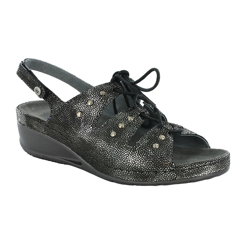 Wolky Bombi Wedge Sandal (Women) - Black