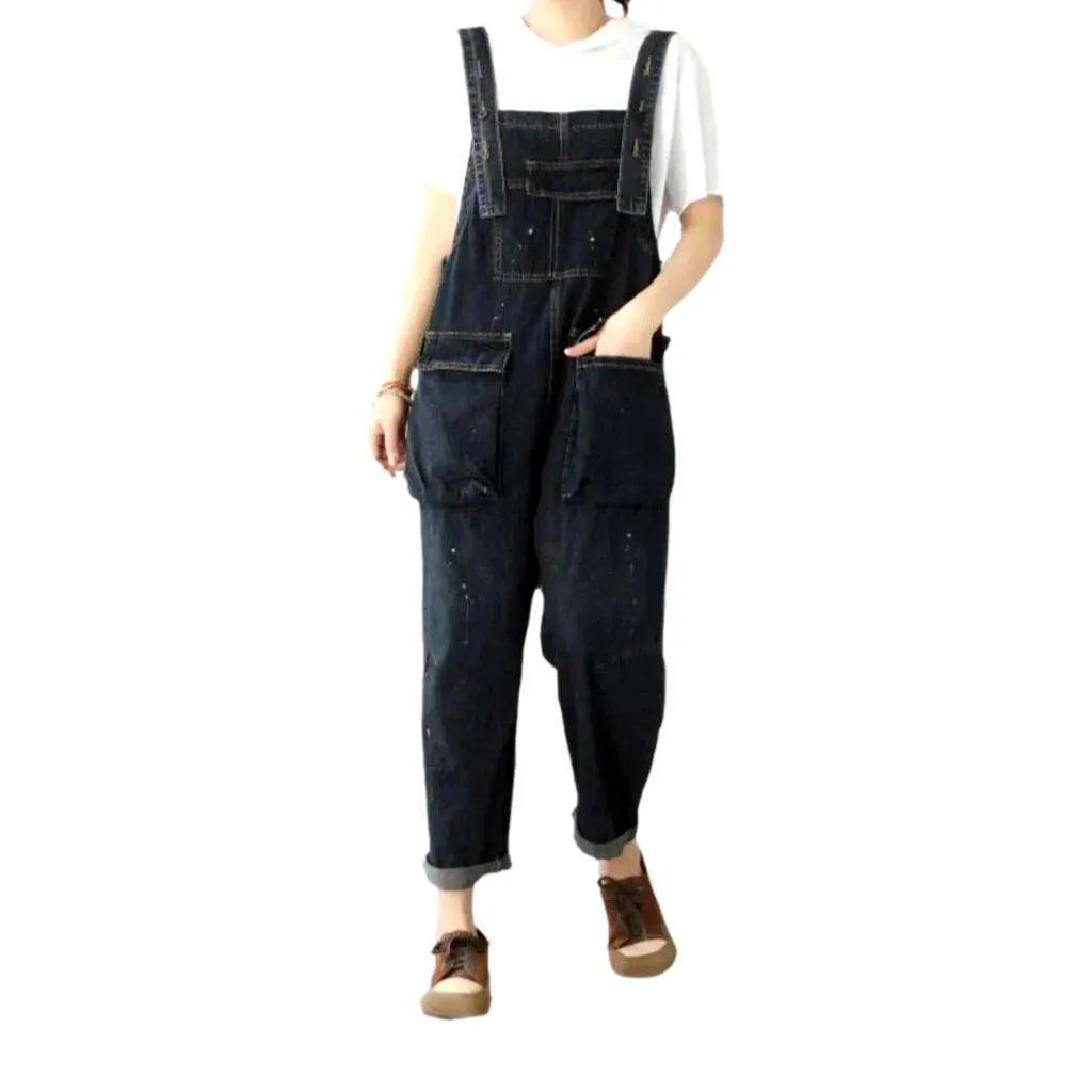 90s baggy denim dungaree for ladies