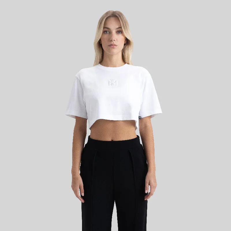 BENZ CROP TOP WHITE