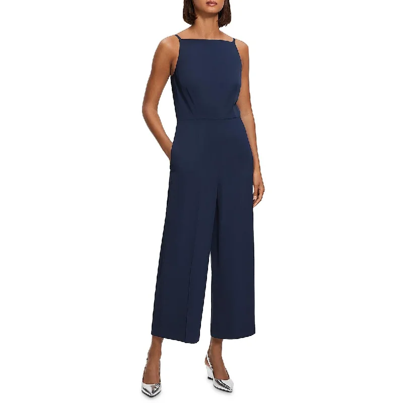 Womens Square Neck Sleeveless Jumpsuit