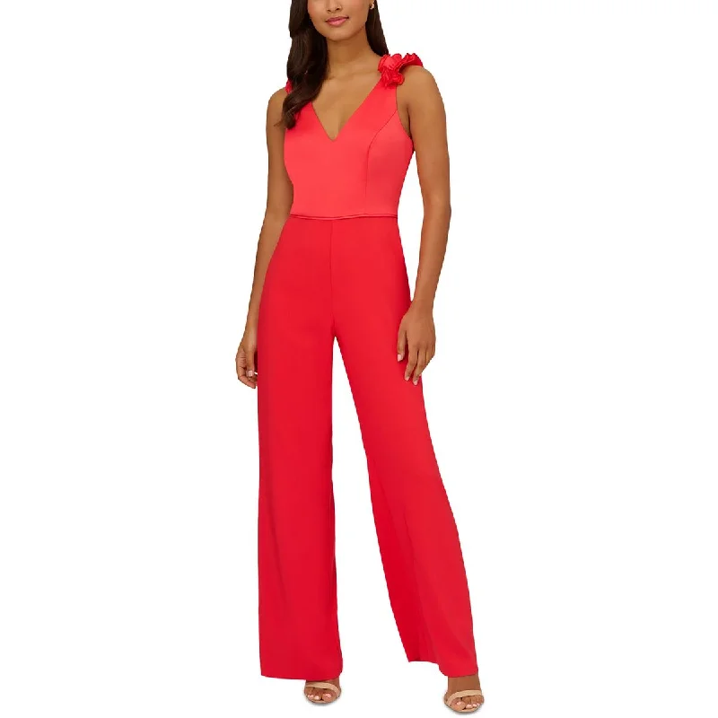 Womens Satin Sleeveless Jumpsuit