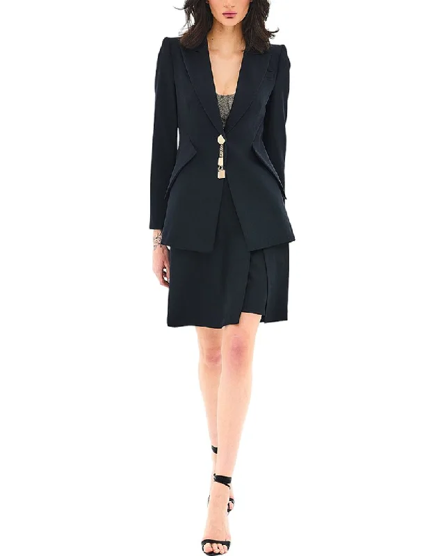 Bgl 2Pc Wool-Blend Jacket & Short Set