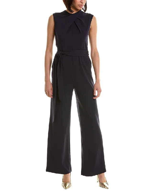 Tahari Asl Tie Waist Jumpsuit