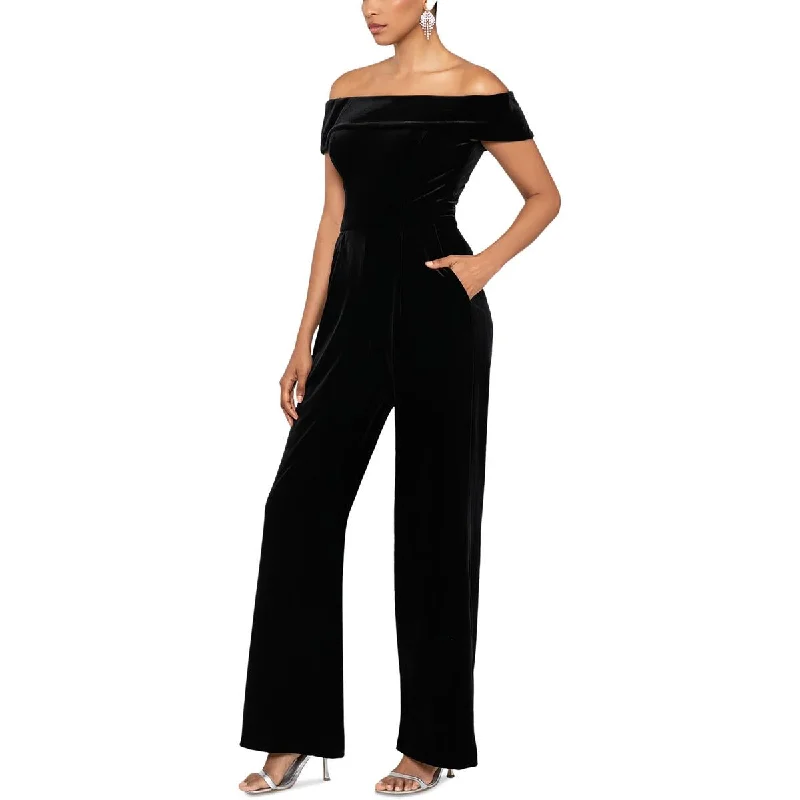 Womens Velvet Jumpsuit