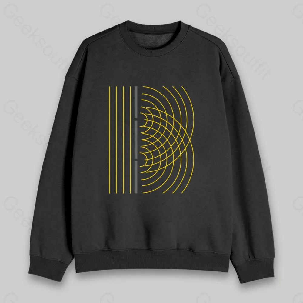 Double Slit Light Wave Particle Science Experiment Sweatshirt