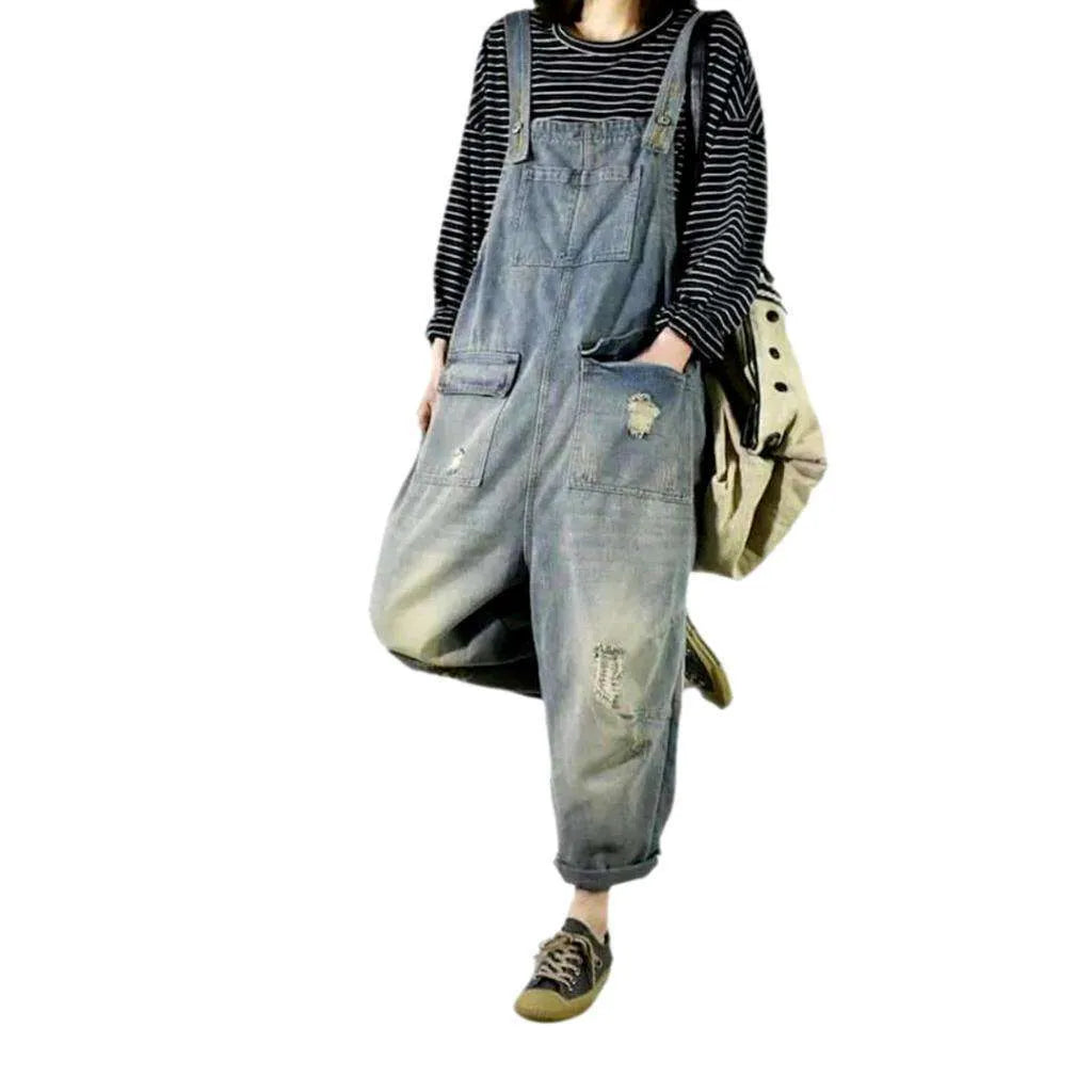 Fashion women's jean dungaree