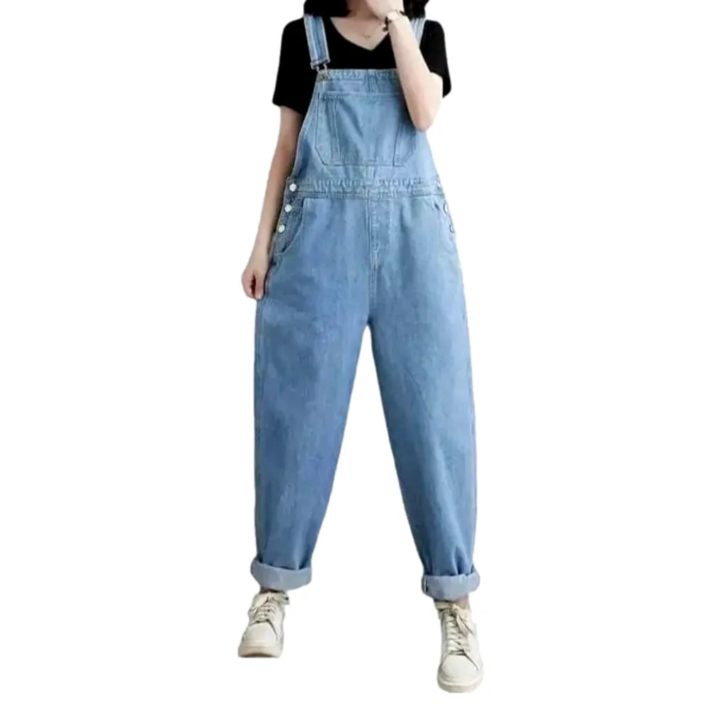 Jean women's comfortable baggy overall