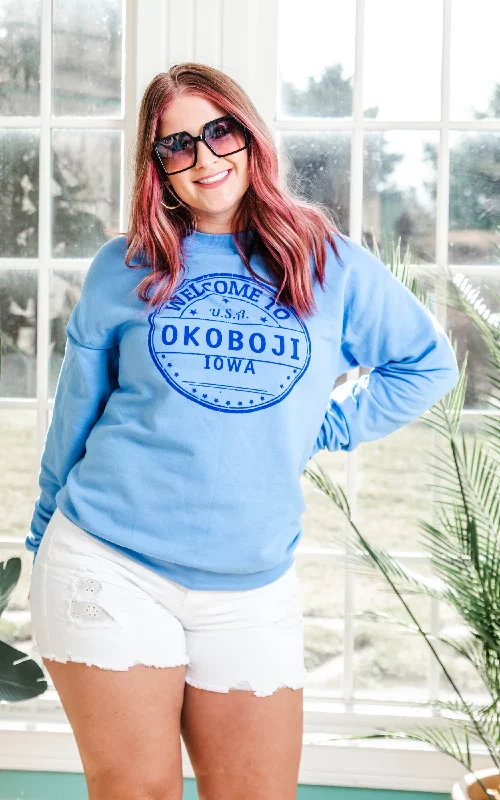 Okoboji Sweatshirt - Blue**