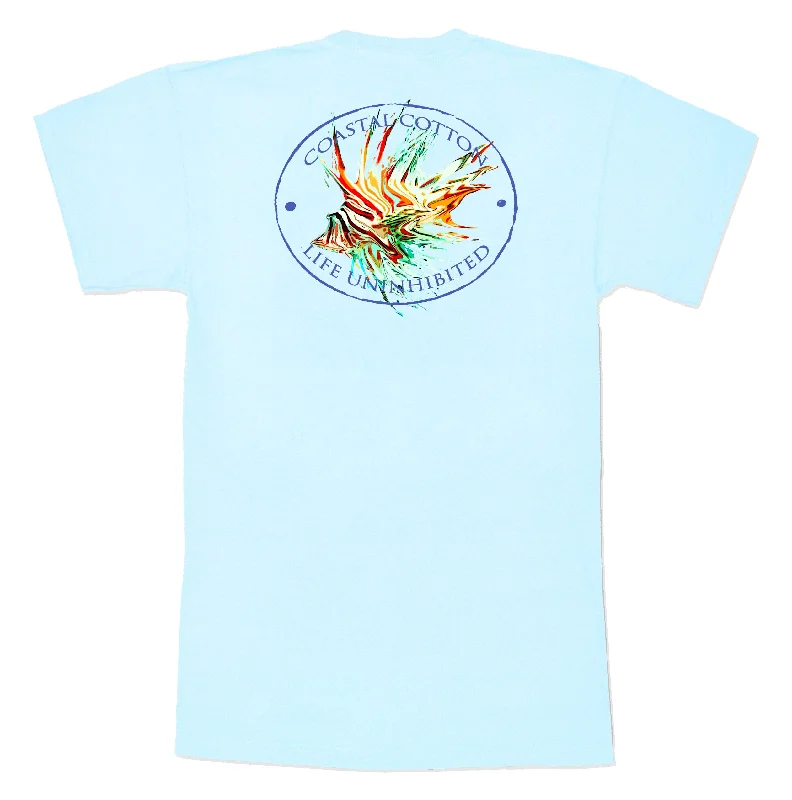 Sky Blue Lionfish Performance Tee