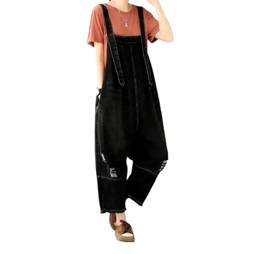 Stylish jeans dungaree for women