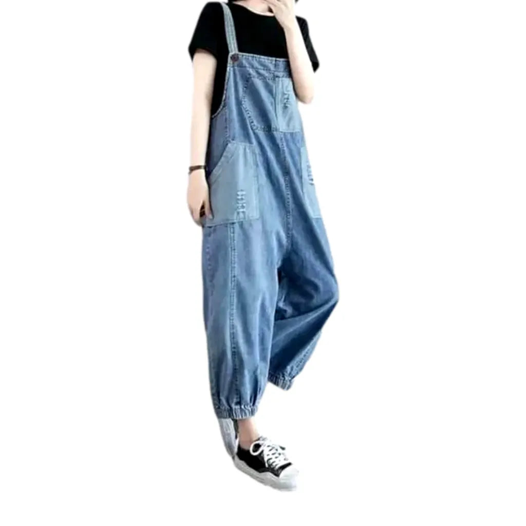 Stylish vintage jean overall for women