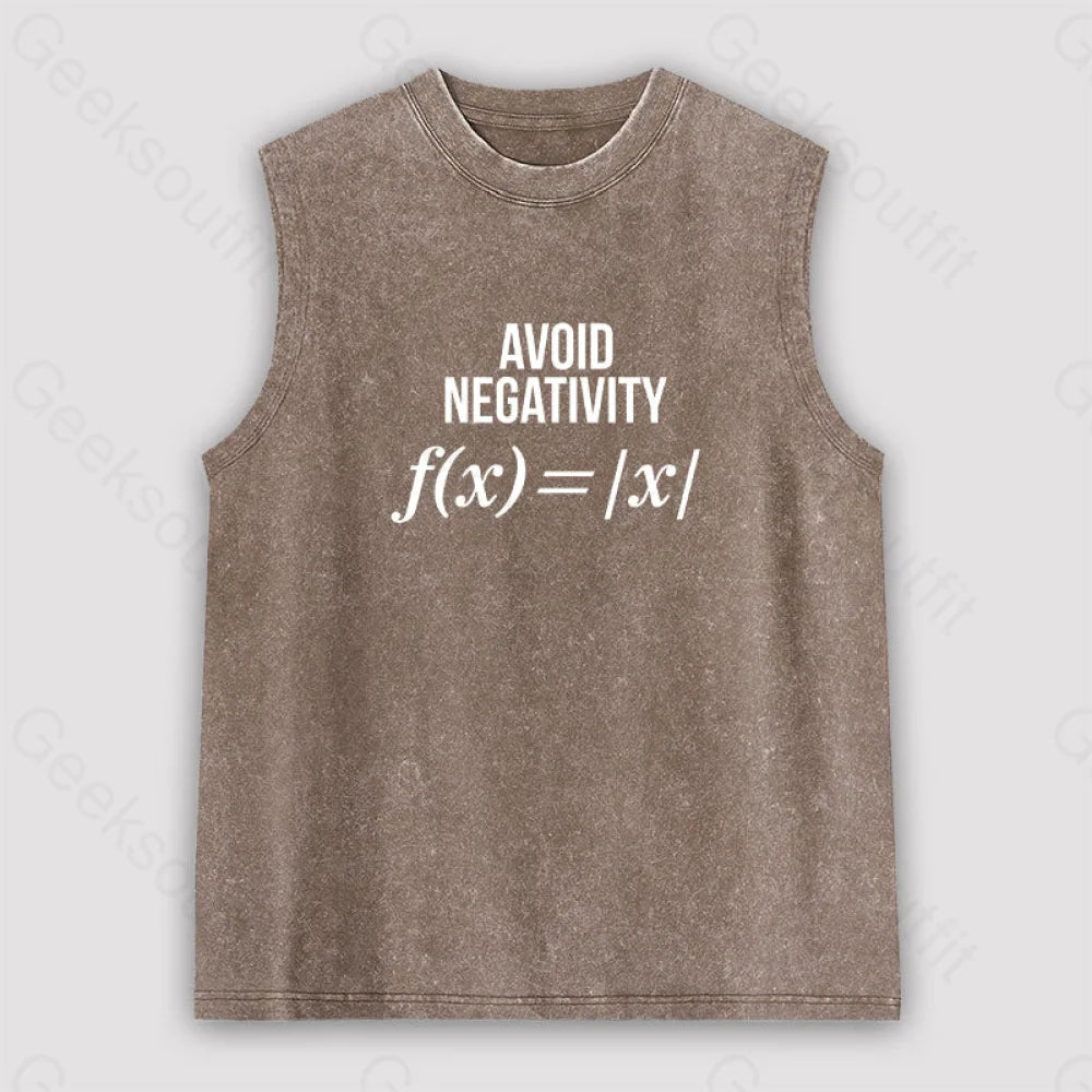 Avoid Negativity Unisex Washed Tank