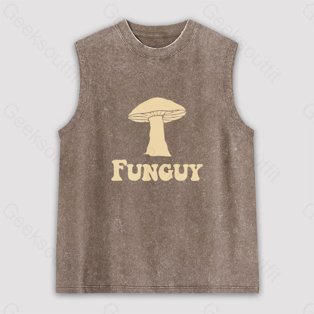 Fungi Fun Guy Unisex Washed Tank