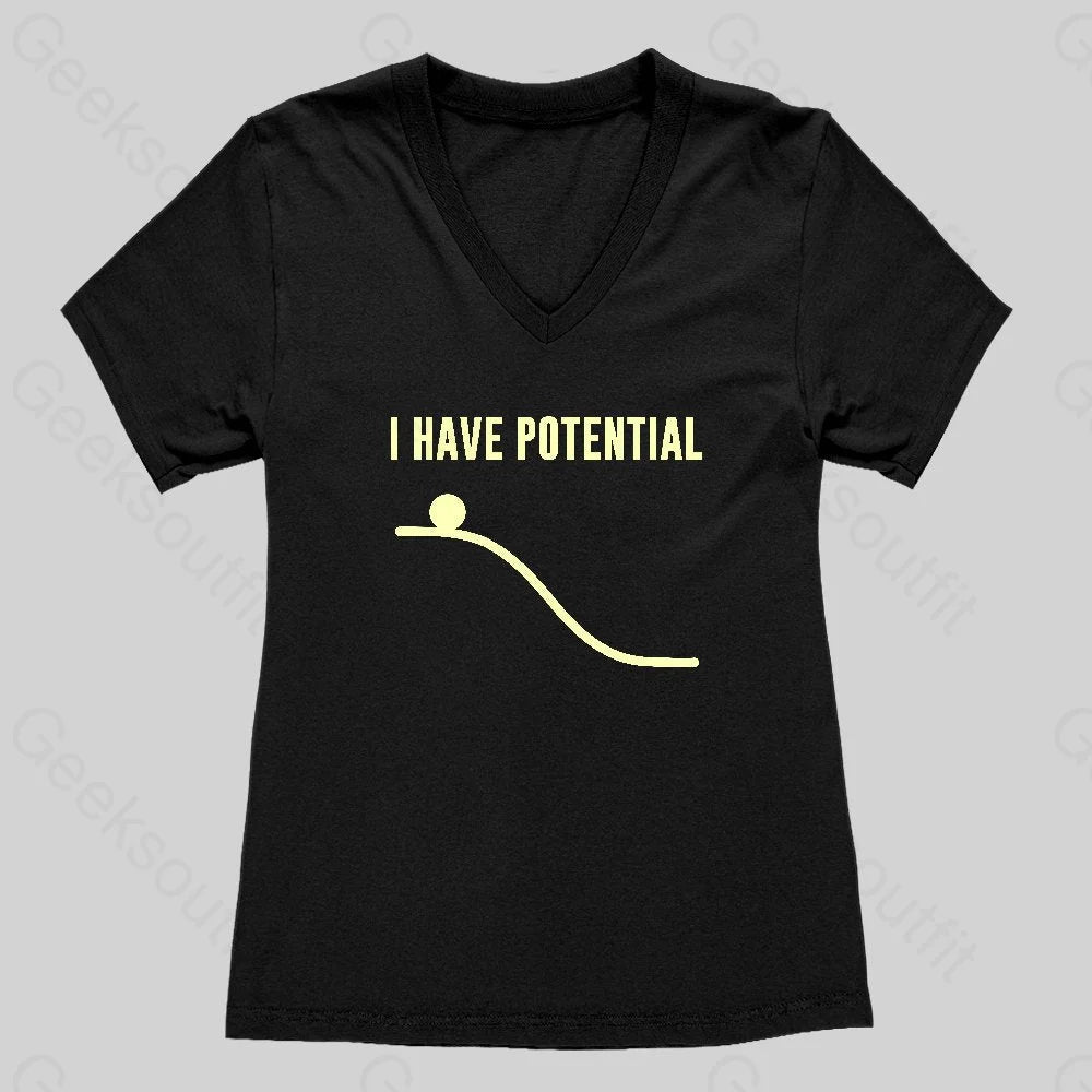 I Have Potential Energy Women's V-Neck T-shirt