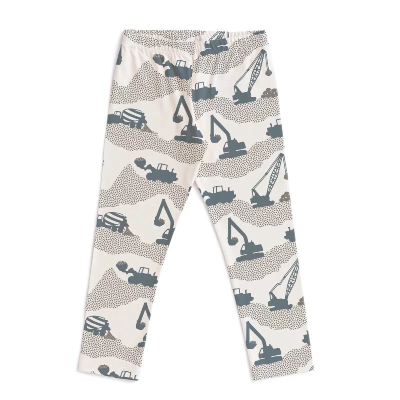 Leggings - Construction Slate Blue & Grey