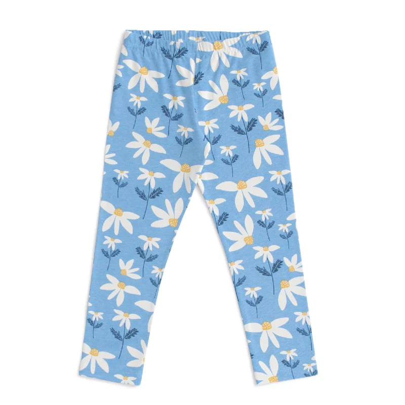 Leggings - Daisies Blue