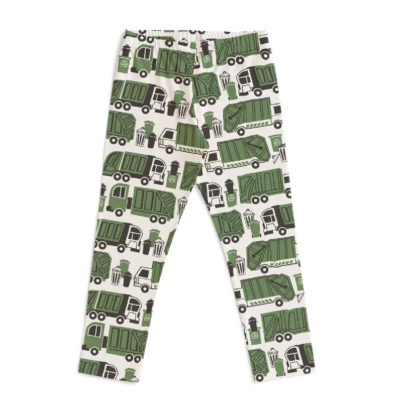 Leggings - Garbage & Recycling Green