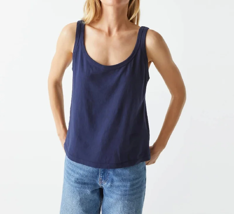 Olympia Scoop Neck Tank In Nocturnal