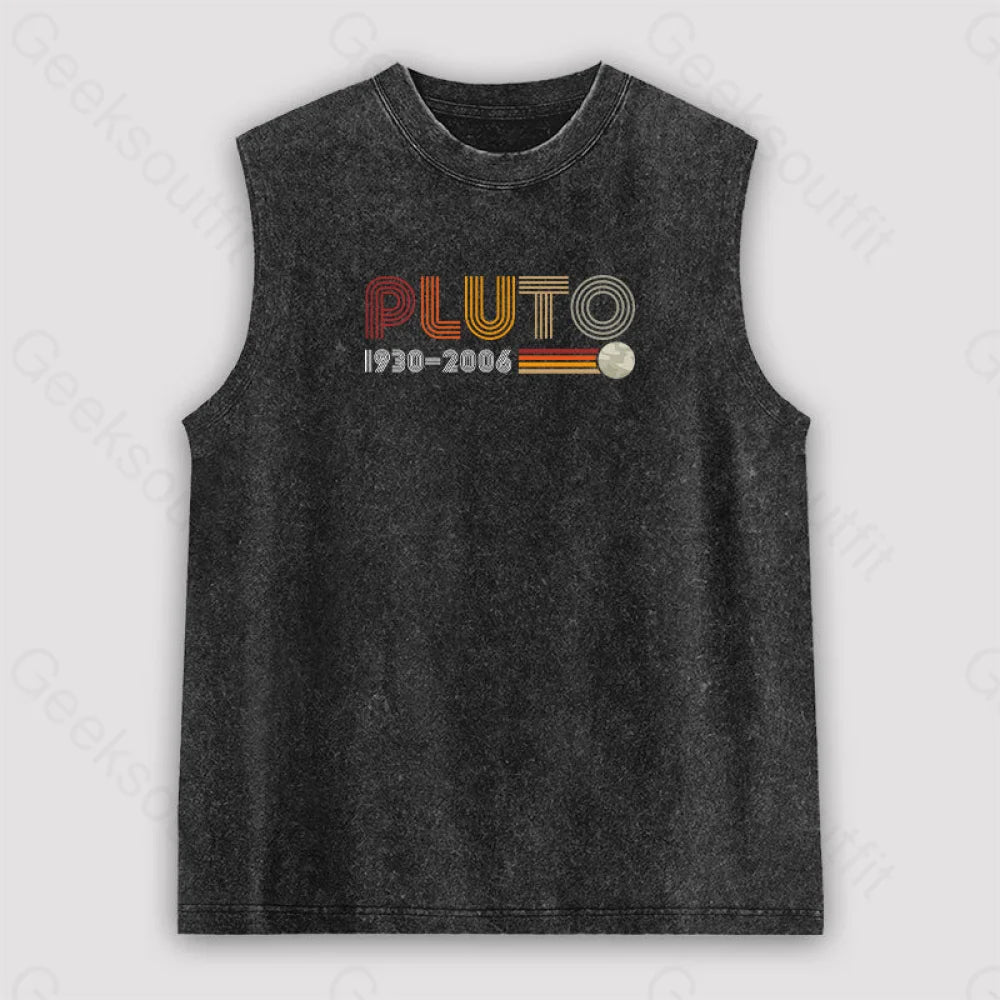 PLUTO Nerd Unisex Washed Tank