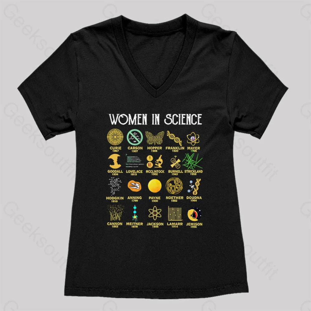 Thanks Women in Science Women's V-Neck T-shirt