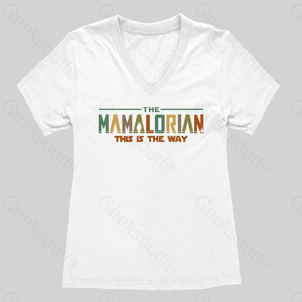 The Mamalorian Mother This is the Way Classic Women's V-Neck T-shirt