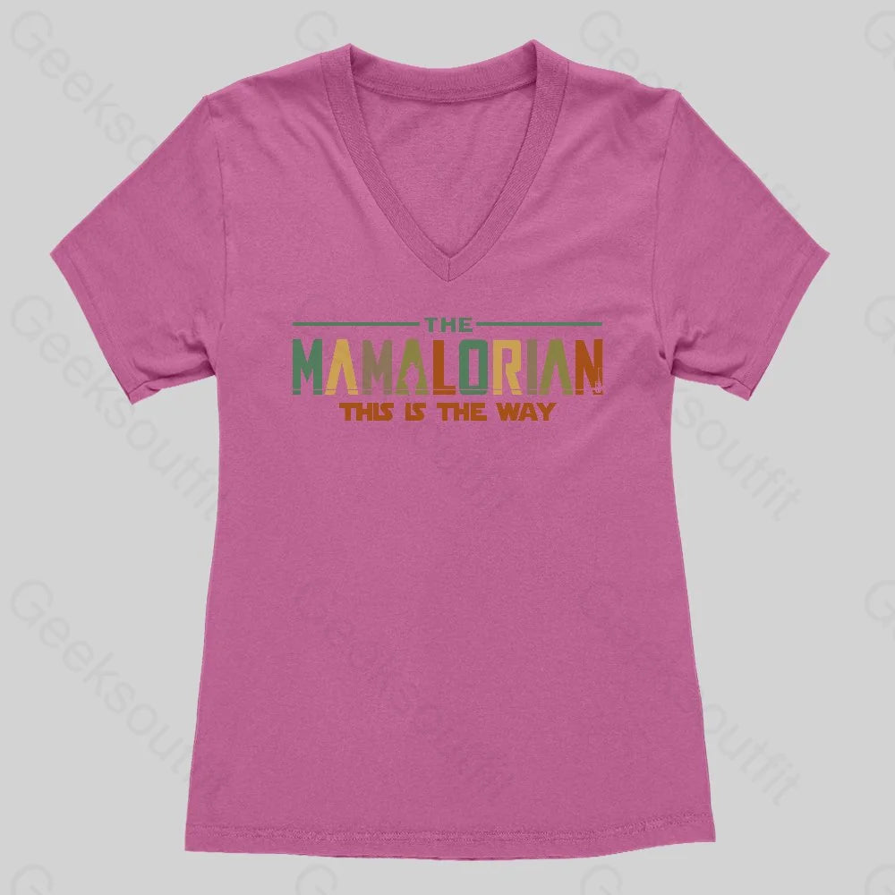 The Mamalorian Mother This is the Way Classic Women's V-Neck T-shirt