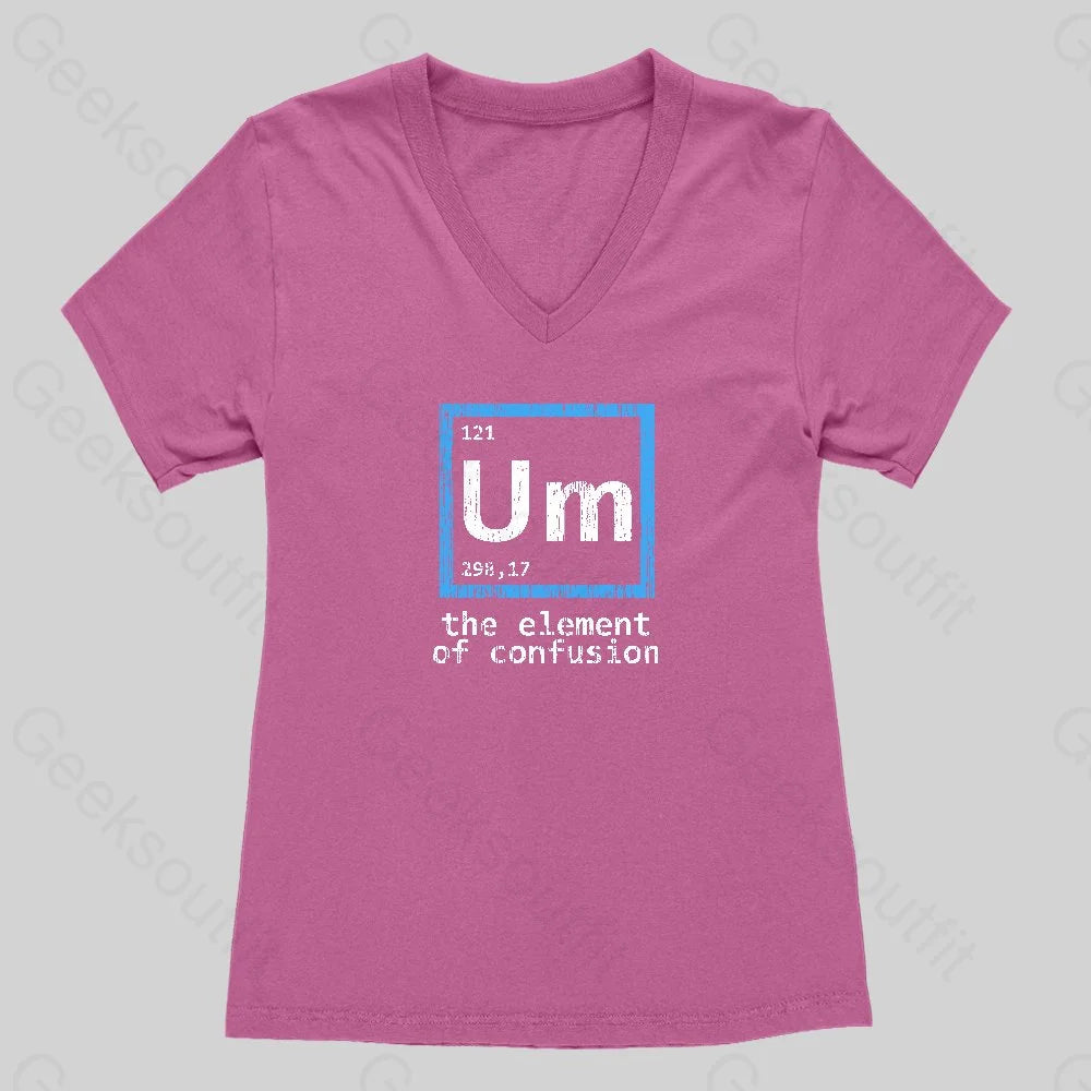 Um The Element of Confusion Women's V-Neck T-shirt