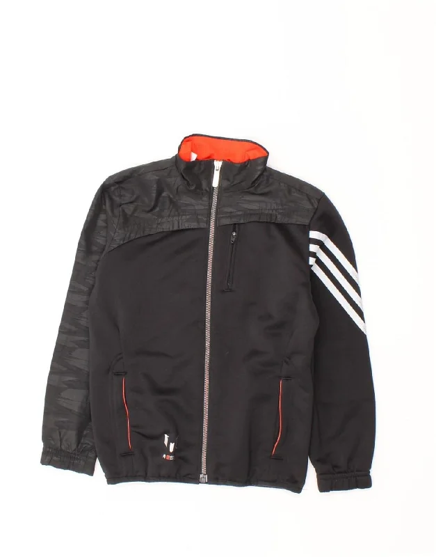 Men's Coats with Inner PocketsADIDAS Boys MESSI Tracksuit Top Jacket 7-8 Years Black Polyester