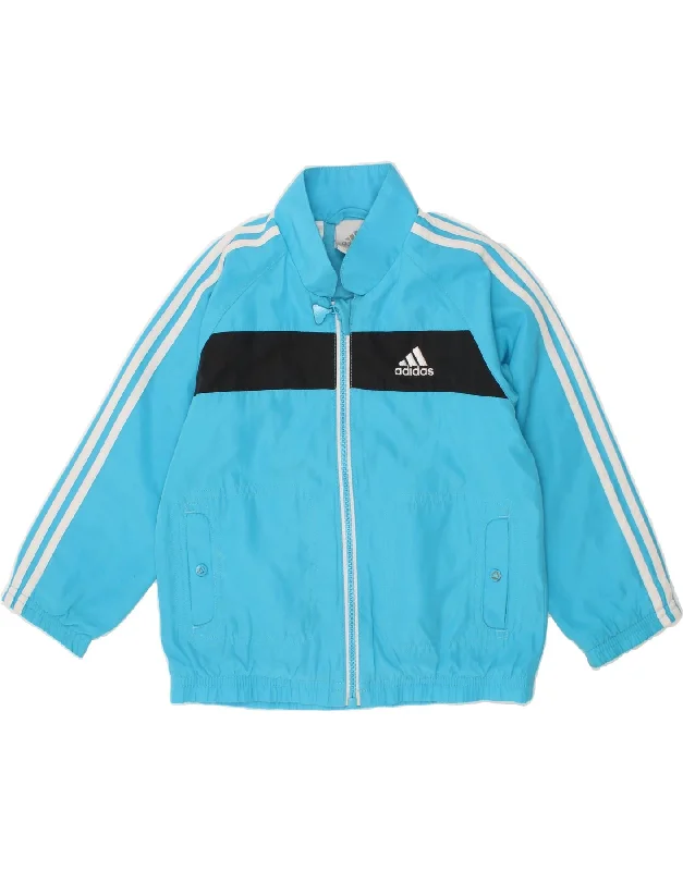 Men's Coats for WorkADIDAS Boys Tracksuit Top Jacket 2-3 Years Blue Colourblock Polyester