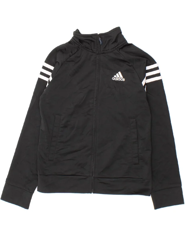 Men's Coats with Ripstop FabricADIDAS Boys Tracksuit Top Jacket 7-8 Years Small  Black Polyester