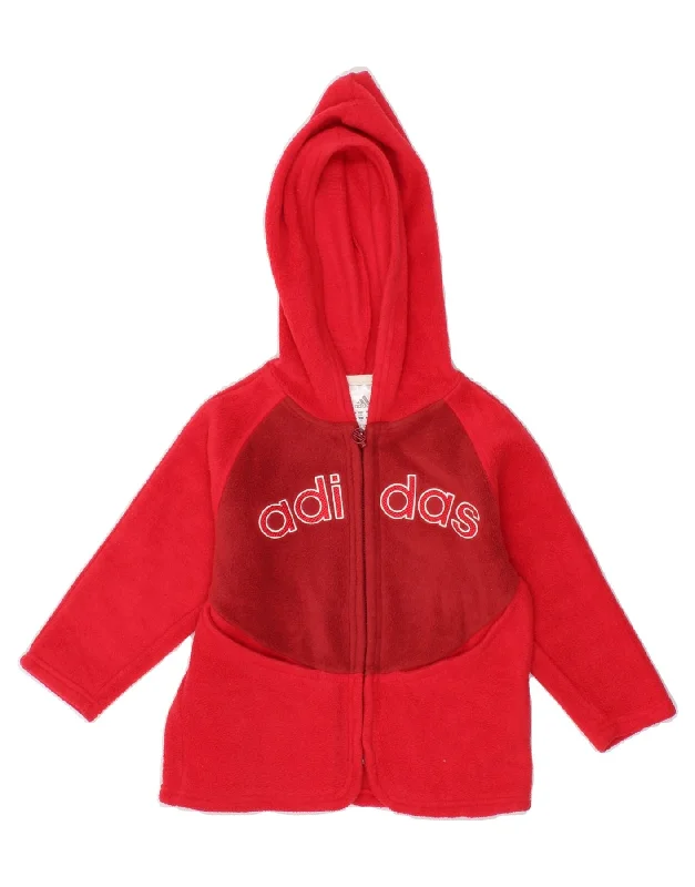 Men's Coats for Big and TallADIDAS Girls Graphic Hooded Fleece Jacket 2-3 Years Red Polyester