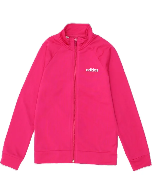 Men's Coats for Skinny MenADIDAS Girls Tracksuit Top Jacket 9-10 Years Pink Polyester