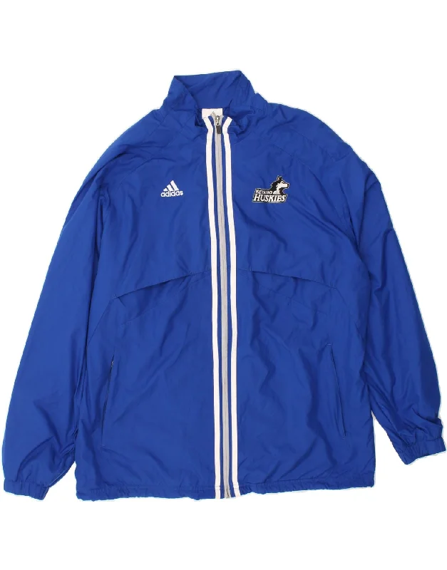 Weather-Resistant Men's CoatsADIDAS Mens Climalite Rain Jacket UK 38 Medium Blue Polyester