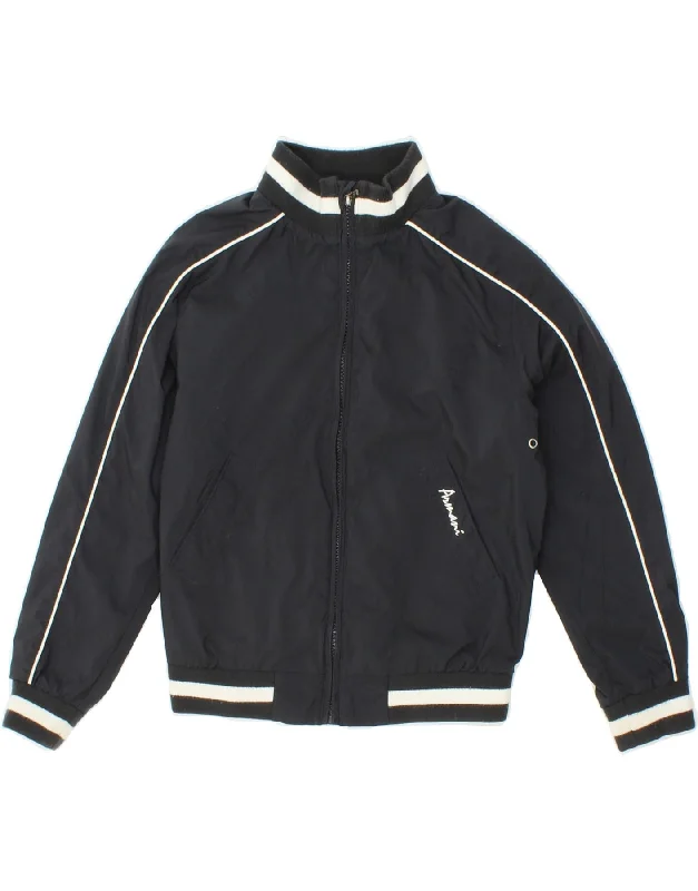 Warm Men's Down JacketsARMANI TEEN Boys Tracksuit Top Jacket 7-8 Years Navy Blue Polyester