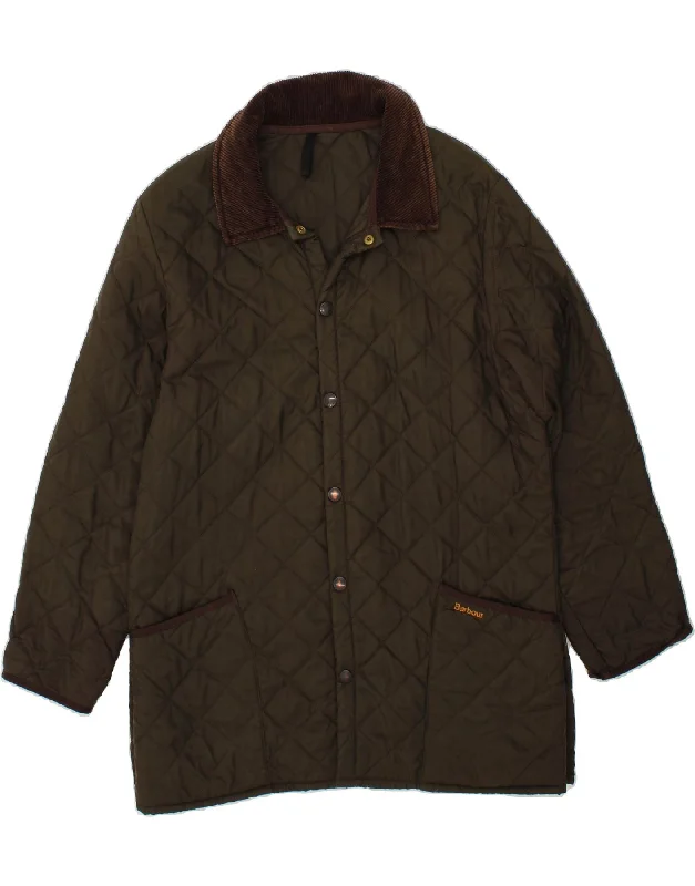 Men's Coats with VentilationBARBOUR Mens LIDDESDALE Quilted Jacket UK 40 Large Green Nylon