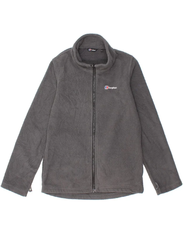 Men's Coats Made in ItalyBERGANS Boys Fleece Jacket 11-12 Years Grey Polyester