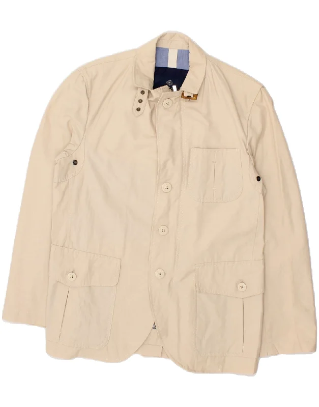 Casual Men's Bomber JacketsBERKELEY Mens Utility Jacket UK 38 Medium Beige Nylon