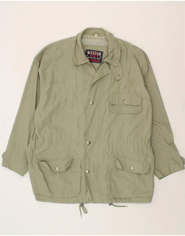 Men's Coats with Military InfluenceBRUGI Mens Utility Jacket UK 44 2XL Green